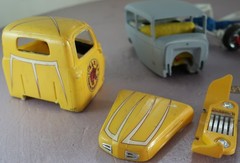 Model Truck and Car Junkyard Lot vintage Ford rat rod 1/25 used parts as shown