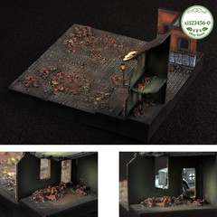 1/72 Scale WWII European Street Scene Base Model For 1:72 Military Display