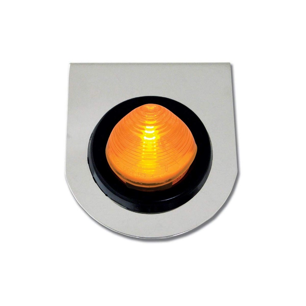 Gg Grand General 81585 S.S. L Bracket W/2 Inches Amber Beehive Light