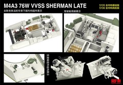 RYEFIELD MODEL RFM RM-5135 1/35 M4A3 76W VVSS Sherman Late w/Full Interior