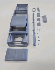 ABS-LIKE RESIN 3D PRINTED 1/25 1969 FORD F-250 CREW CAB BODY WITH SEPARATE HOOD