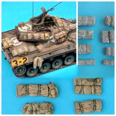 1/35 Scale Diorama Tank External Package Military Scene Props Model Accessories