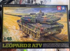 Tamiya TA32607 1/48 German Main Battle Tank Leopard 2 A7V Assemble Model Kit