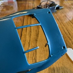 Built Model Car, 1990 Monogram Stock Car STARTED, INCOMPLETE, MODIFIED For Parts