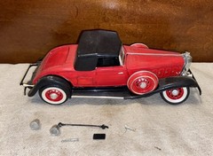 Vintage 1930’s Roadster Ready Built 1:25 Scale Plastic Car Model-Junkyard, Parts