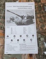 British 155mm AS-90 Self-Propelled Howitzer Trumpeter 1/35 scale