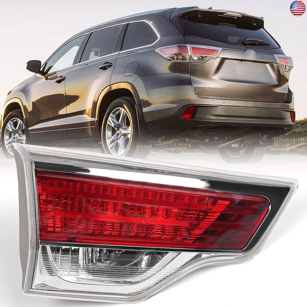 Huray Left Inner Tail Light for Toyota Highlander 2014-2016 Driver Side