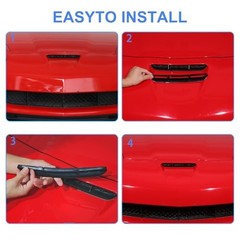 Car Hood Vents Compatible with Chevy Corvette C6 2005-2013, Hood Scoop Body