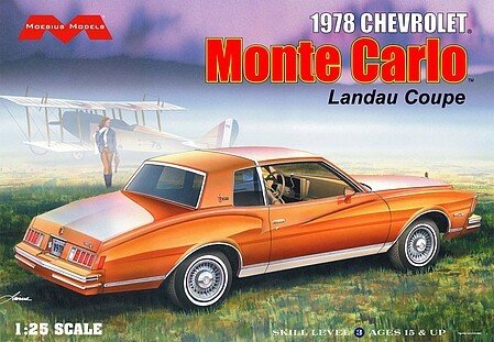 Moebius Models 2330 1:25 1978 Chevy Monte Carlo Landau Coupe Plastic Model Kit