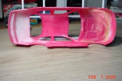 Vintage Pink Ford Taurus NASCAR Body 1/24th fb162