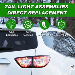 Tail Lights Outer Right Passenger Side Taillight Compatible with Chevrolet