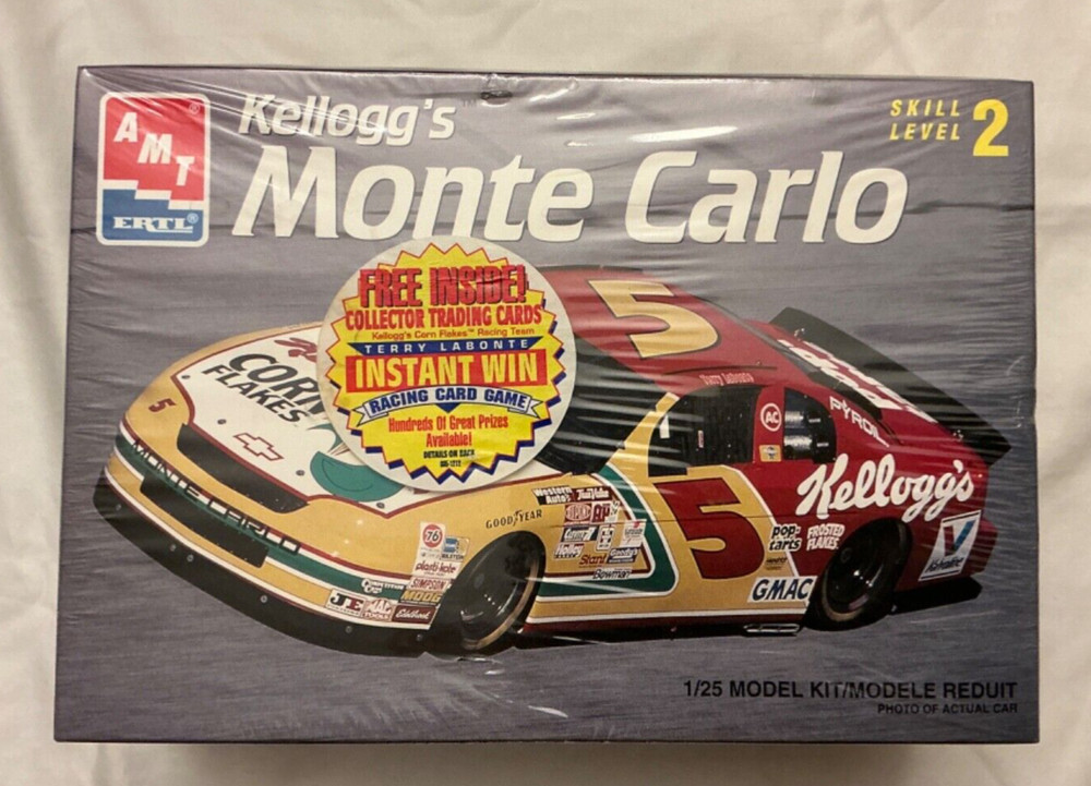 1/25th Model Kit Kellogg’s Monte Carlo #5/AMT ERTL Includes Trading Card New