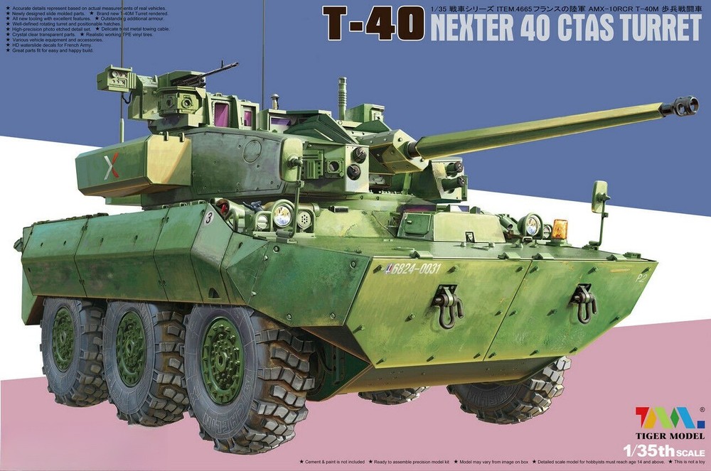 Tiger Model 1/35 4665 AMX-10RCR T-40 Nexter 40 Ctas Turret