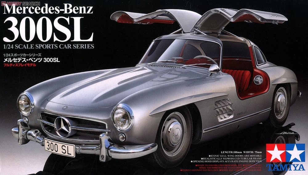 Tamiya 1/24 Mercedes Benz 300SL Gullwing Plastic Model Kit 24338 From Japan