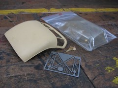 Provence Moulage 1/25 scale 1957 Corvette Hardtop kit, resin and photo-etch