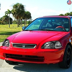 DNA MOTORING Pair Headlight Assembly Compatible With 1996-1998 Honda Civic,