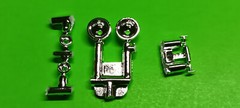 1977 Jeep Cj-7 1/24 Head Light Marker Lamp Bucket Hood Handles Revell Dasiy Duke