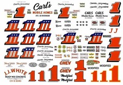 Plastic Performance Products #1 Charlie Jarzombek 36 Chevy Coupe decal
