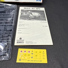 ESCI 1:72 M113 A1 APC Armored Tank Model Kit 8305 Opened Sealed Complete NEW