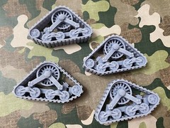 Resin Tank Track Truck wheels For Model Truck 1/24,1/25 Scale