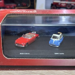 SCHUCO Limited Edition 1:72 4-pack BMW, Capri, Ford, MGB