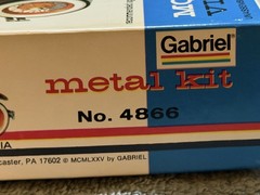 Vintage Gabriel Model A Victoria Metal Kit No 4866 Unassembled W/ Box Parts