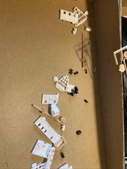 Revell S.M.S. Seeadler “Sea Eagle” Ship Model & Stag Hound 1960s Parts Lot
