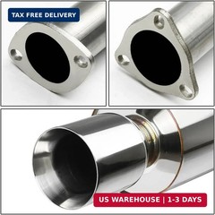 DNA MOTORING CBE-HC922-NRT Stainless Steel Cat Back Exhaust System [Compatible w
