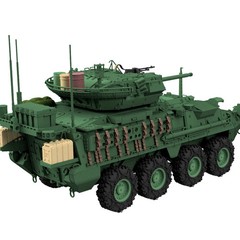 1/72/87/144 US STRYKER M1296 ICV-DRAGOON Armored Vehicle Model Kit 3D Printed