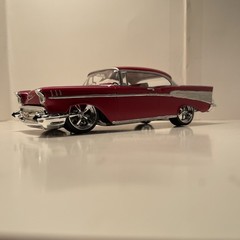 1957 Chevy Hardtop built model cars 1/25
