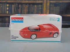 Monogram 1:24 PININFARINA MYTHOS Powered by FERRARI Sealed Model Kit Skill 2 RED