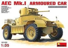 AEC MK 1 Armoured Car — Plastic Model Armored Car Kit — 1/35 Scale — #35152
