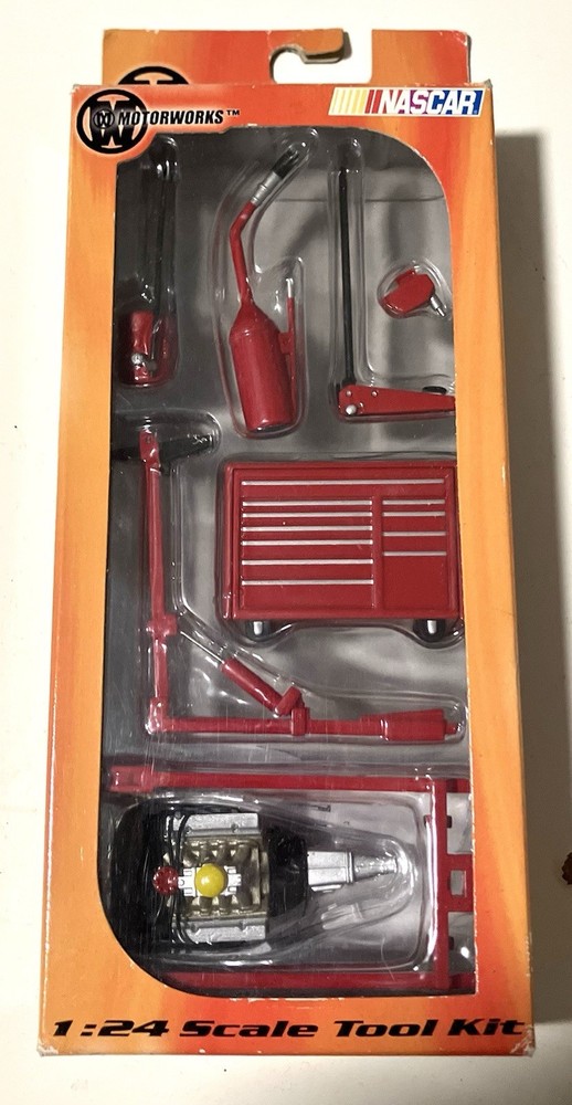MOTORWORKS NASCAR ATLAS 1:24 SCALE TOOL KIT RED New Read