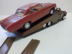 Chevy Ramp truck & car built model cars (please read)