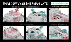 RYEFIELD MODEL RFM RM-5135 1/35 M4A3 76W VVSS Sherman Late w/Full Interior