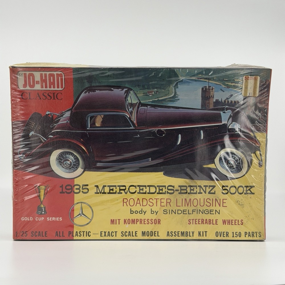 JO-HAN 1935 Mercedes-Benz 500K Roadster Limousine Model Kit 1/25 scale – Sealed