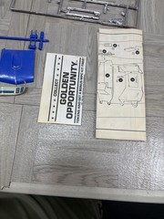 1967 Pontiac GTO, MPC, 1/25 Partially Assembled Blue Model Car