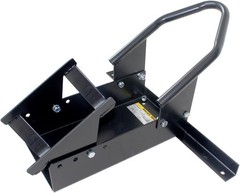 MaxxHaul Motorcycle Wheel Chock Pivoting Self-Locking 14-21 inch