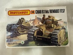 Matchbox 1/76 CHAR B.1 BIS RENAULT FT.17 #40176 – FREE SHIPPING – SEALED