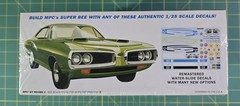 MPC 1970 Dodge Coronet Super Bee 1:25 New Model Kit 985/12 Factory Sealed