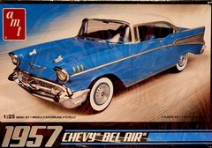’57 Chevy Bel Air AMT 1:25 NEW-OPEN BOX-FACTORY SEALED PARTS *US Seller*