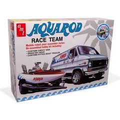 AMT Aqua Rod Race 75′ Chevy Van Race Boat Trailer 1/25 AMT1338 Plastics