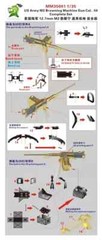 MOSAIC MM35001 1/35 US Army M2 Browning Machine Gun Cal..50 Complete Set
