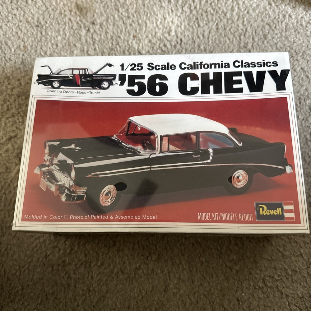 Vintage REVELL ’56 CHEVY CALIFORNIA CLASSICS NEW OLD STOCK FACTORY SEALED 1978