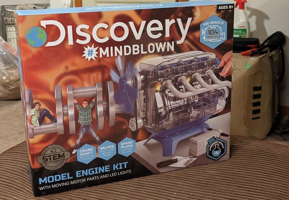 Discovery Mindblown DIY Toy Model Engine Building Kit