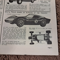 1966 Model Car & Model Racing News Also has Slot Cars Little Red Wagon Boss Mako