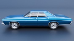 ABS-LIKE RESIN 3D PRINTED 1/25 1968 FORD GALAXIE 500 4-DOOR KIT