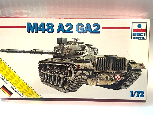 ESCI 1/72 German M48 A2 GA2 Model Tank Kit Factory Sealed #8329