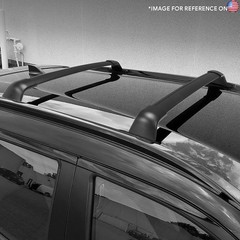 DNA MOTORING Front, Rear Pair of Roof Rack Cross Bars Compatible with Kicks