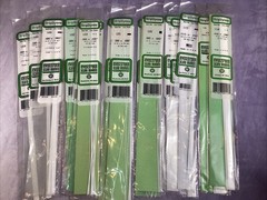 Lot Of 17 Evergreen Scale Models Strip #EVG118, 119, 120, 121, 122, 123 Building